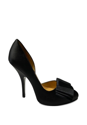 Lanvin Pre-Owned Bow satin pumps - Black