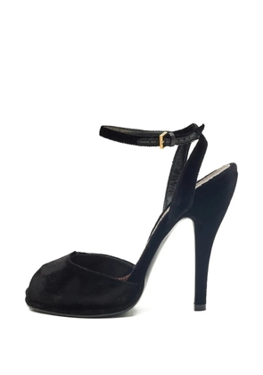 Gucci Pre-Owned ankle-strap peep-toe sandals - Black