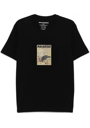Maharishi logo-print T-shirt - Black