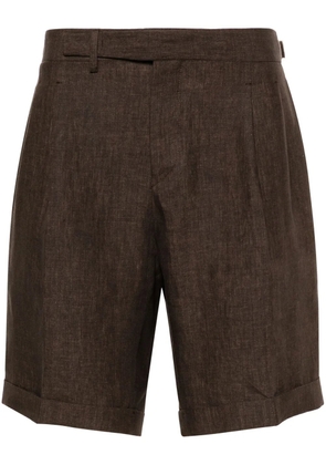 Briglia 1949 tailored linen shorts - Brown