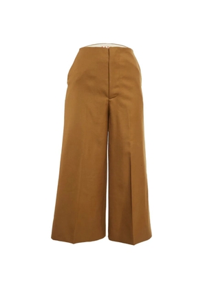Marni Pre-Owned wool wide-leg trousers - Brown