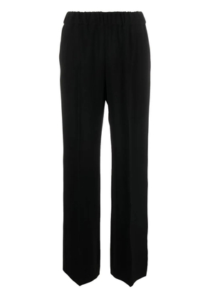 Alberto Biani elasticated waist straight-leg trousers - Black