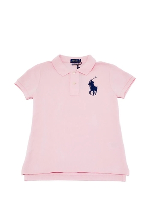 Polo Ralph Lauren The Skinny logo-embroidered polo top - Pink