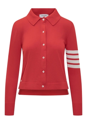 Thom Browne 4 Bar Stripes polo shirt - Red