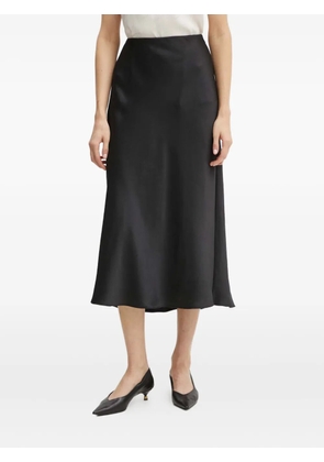 Armani Exchange bias-cut midi skirt - Black