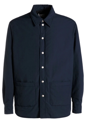 Bally padded-design classic-collar shirt - Blue