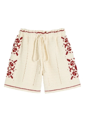 S.S.DALEY Sako crochet shorts - Neutrals