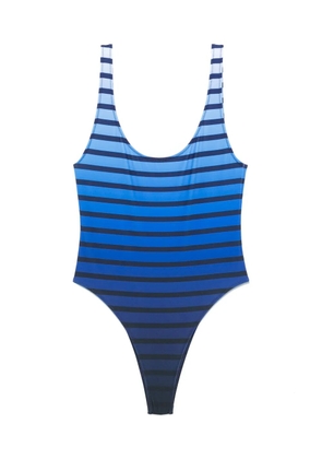 Jean Paul Gaultier striped swimsuit - Blue