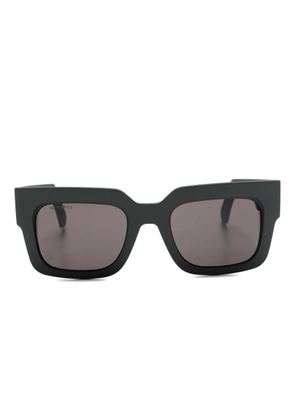ETRO logo-plaque square sunglasses - Green