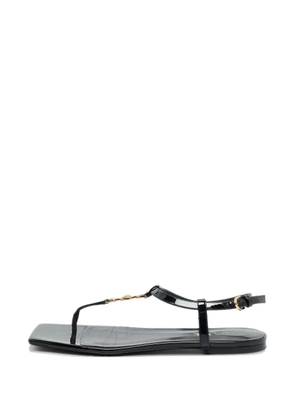 Versace Pre-Owned leather sandals - Black