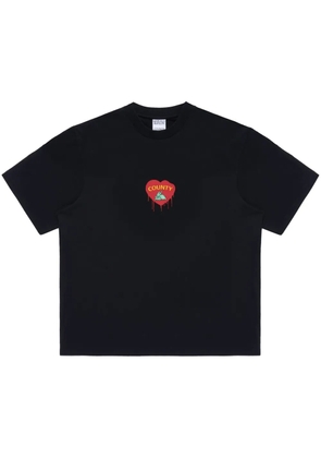 COUNTY OF MILAN Bunny Heart T-shirt - Black