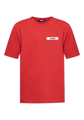 Jacquemus logo-print cotton T-shirt - Red