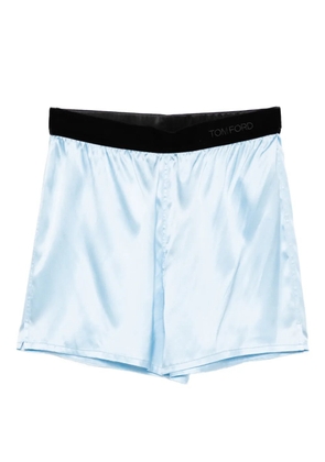 TOM FORD satin shorts - Blue