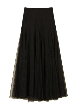TWINSET polka-dot tulle maxi skirt - Black