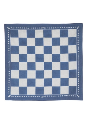 Fortela Chess cotton bandana - Blue