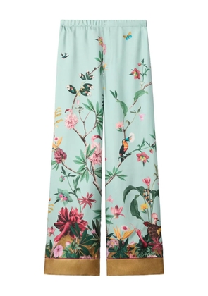 La DoubleJ floral pallazzo pants - Blue