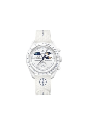 OMEGA x Swatch Moonphase bioceramic 42mm watch - White