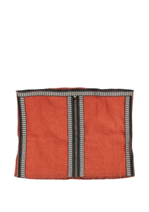 Fortela Veruska zigzag-trim poncho - Orange