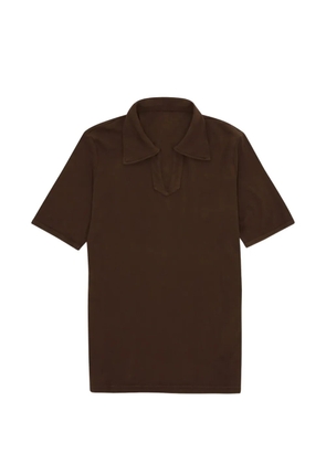 Fortela short-sleeve V-neck T-shirt - Brown