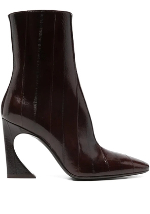 FENDI 105mm Lucida pointed-toe boots - Brown