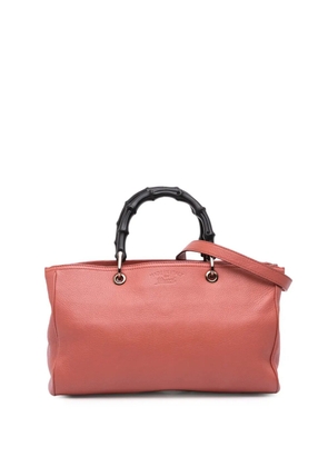 Gucci Pre-Owned 2016-2025 Medium Calfskin Bamboo Shopper satchel - Pink