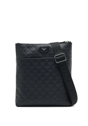Emporio Armani logo messenger bag - Black