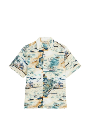 Fortela Santacatalina tropical-print shirt - Neutrals