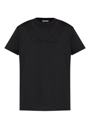 Moncler logo-embroidered t-shirt - Black