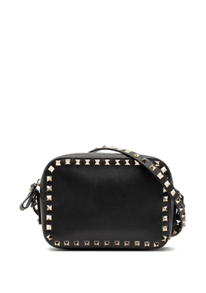 Valentino Garavani Pre-Owned 2000-2017 Leather Rockstud Camera Bag crossbody bag - Black