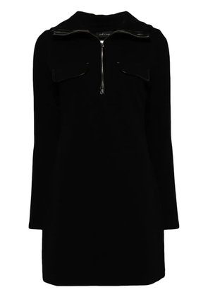 tout a coup half-zip mini dress - Black