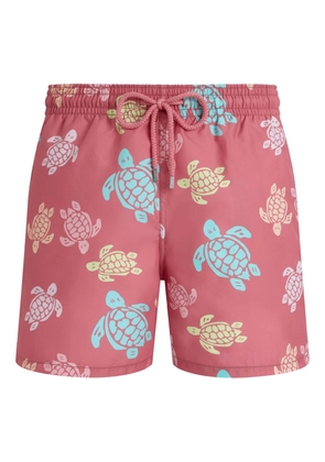Vilebrequin drawstring turtles swim shorts - Pink