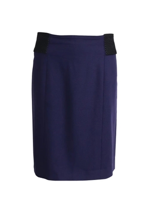 Alberta Ferretti Vintage pleated elasticated midi skirt - Purple