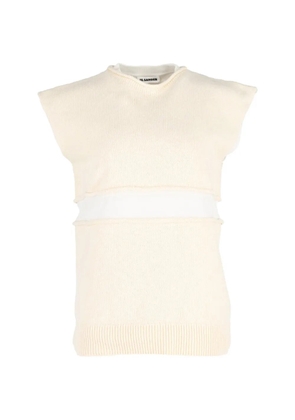 Jil Sander Pre-Owned layered knitted vest - Yellow