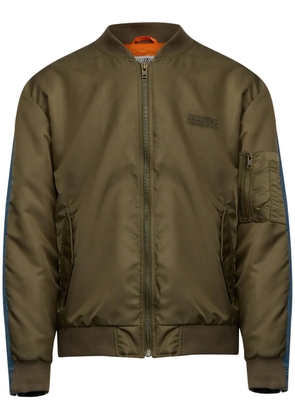 MM6 Maison Margiela numbers-motif bomber jacket - Brown
