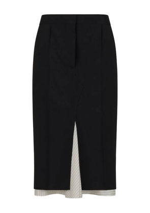 Marni split-hem pencil skirt - Black