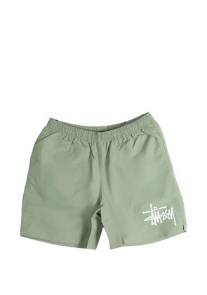Stüssy elasticated logo shorts - Green