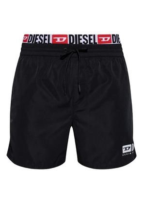 Diesel logo-print swim shorts - Black