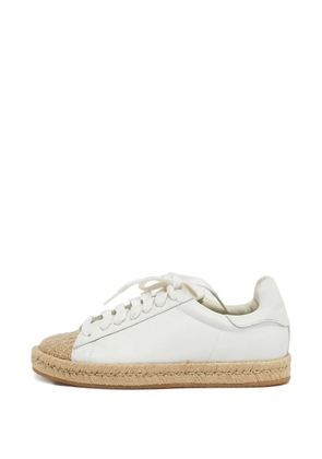 Alexander Wang jute-toe leather sneakers - White