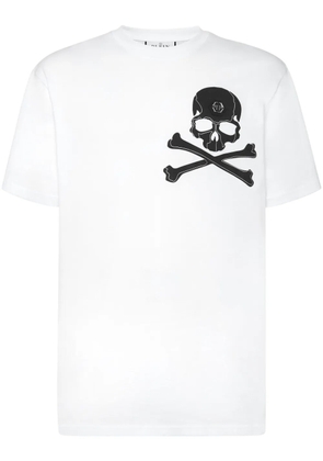 Philipp Plein skull-print cotton t-shirt - White