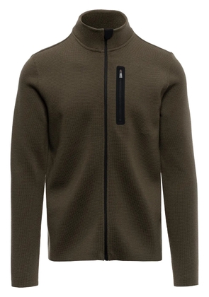 Aztech Mountain zip-up knitted outdoors jumper - Green
