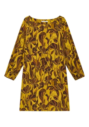 MALIPARMI Lily's Ballet floral mini dress - Yellow