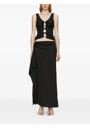 Christopher Esber crystal-pendant cascade skirt - Black