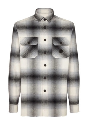 Philipp Plein plaid overshirt - Neutrals