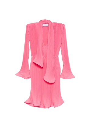 Rowen Rose pleated scarf midi dress - Pink
