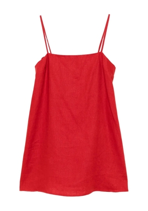 Reformation Aubree linen dress - Red