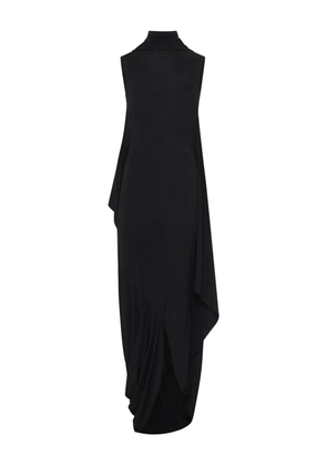 Marine Serre draped open-back dress - Black