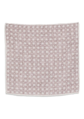 Eleventy checked pocket square - Red