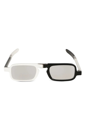 Kador Poket colour-block rectangle glasses - Black