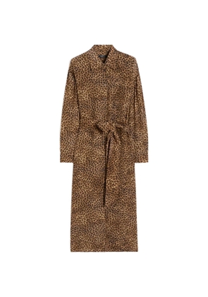Weekend Max Mara Wkddolmen leopard-print tie-waist midi dress - Brown