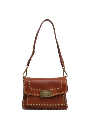 Campomaggi Agnese studded shoulder bag - Brown